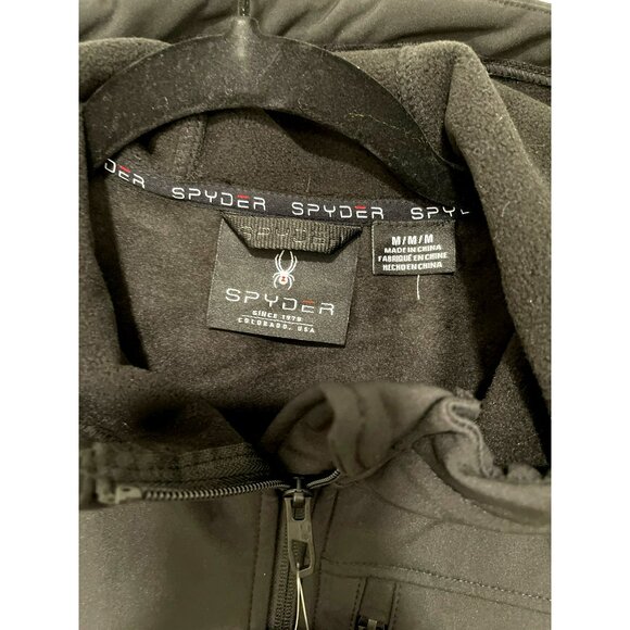 Spyder Womens Black Fleece Hooded Jacket M NWT - Picture 7 of 7